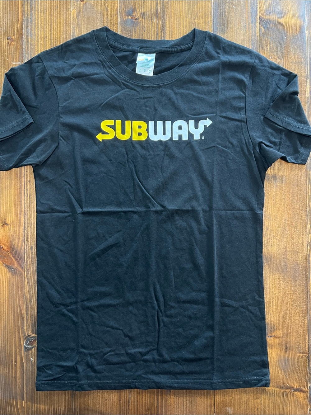 Subway Men's Black Logo Short Sleeve Tee NWOT